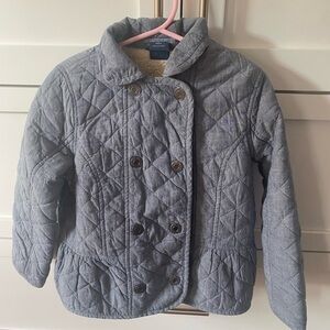 BabyGap blue quilted Sherpa jacket.